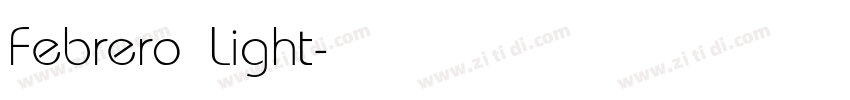 Febrero Light字体转换